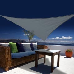 Openwork triangular sun canopy - slate